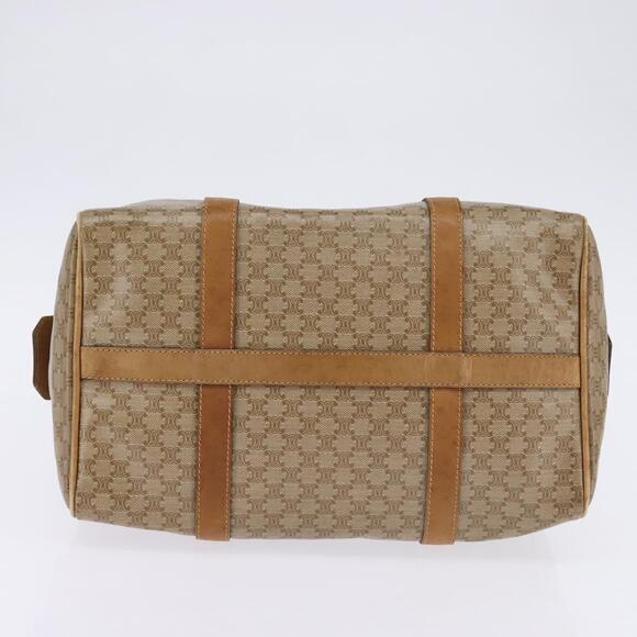 CELINE Macadam Canvas Boston Bag Pvc Beige Gold - Picture 9 of 12